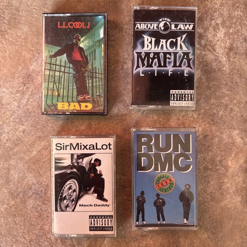 RUN DMC L. L. Cool J Black Mafia Sir Mixalot CASSETTE Tapes RAP HipHop Lot