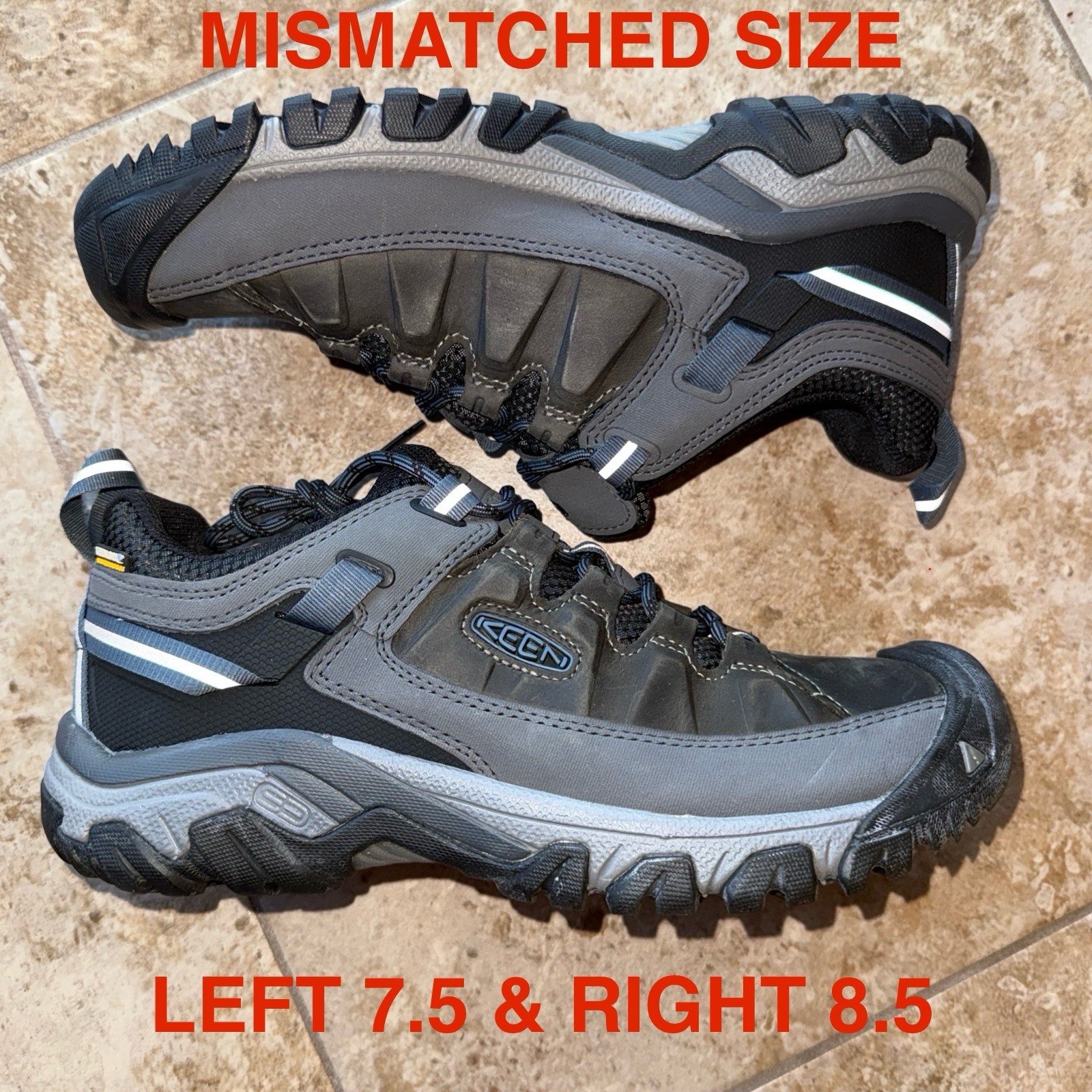 (TG. NON CORRISPONDENTE) Keen 1017785 Targhell Uomo WP Uomo L 7 5 & R 8 5