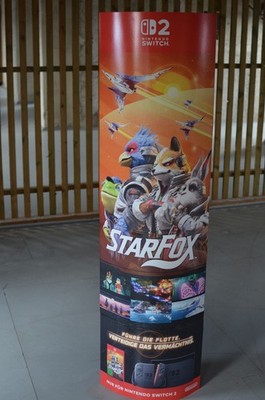 STAR FOX Nintendo Switch 2 Pappaufsteller Aufsteller Standee 154x50 Merchandise