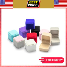 Velvet Ring Box Jewelry Storage Display Case Wedding Engagement Gift Box
