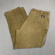 Dockers Vtg USA Made Olive Khaki Chino Work Pants Jeans W38 L30