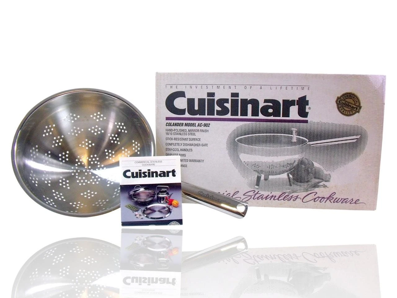 9" Cuisinart #AC-902 (Colander w/ Legs & Handle) Commercial Stainless Cookware
Opens in a new window