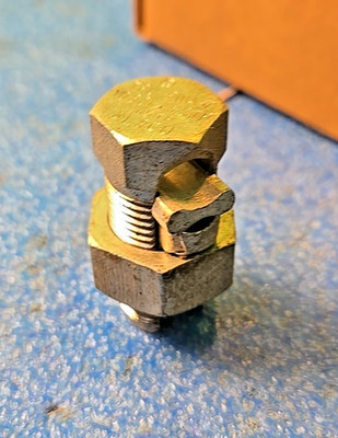 SWA-7 Penn-Union Aluminum Split Bolt Connector, 6 SOL, 1/0 STR AL9CU ~New Box 20