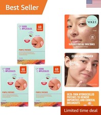 Unscented Hydrocolloid Pimple Patches in 3 Packs   180 Total for Clear Skin