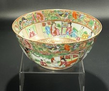 Antique Chinese Qing Porcelain Famille Rose Mandarin Bowl