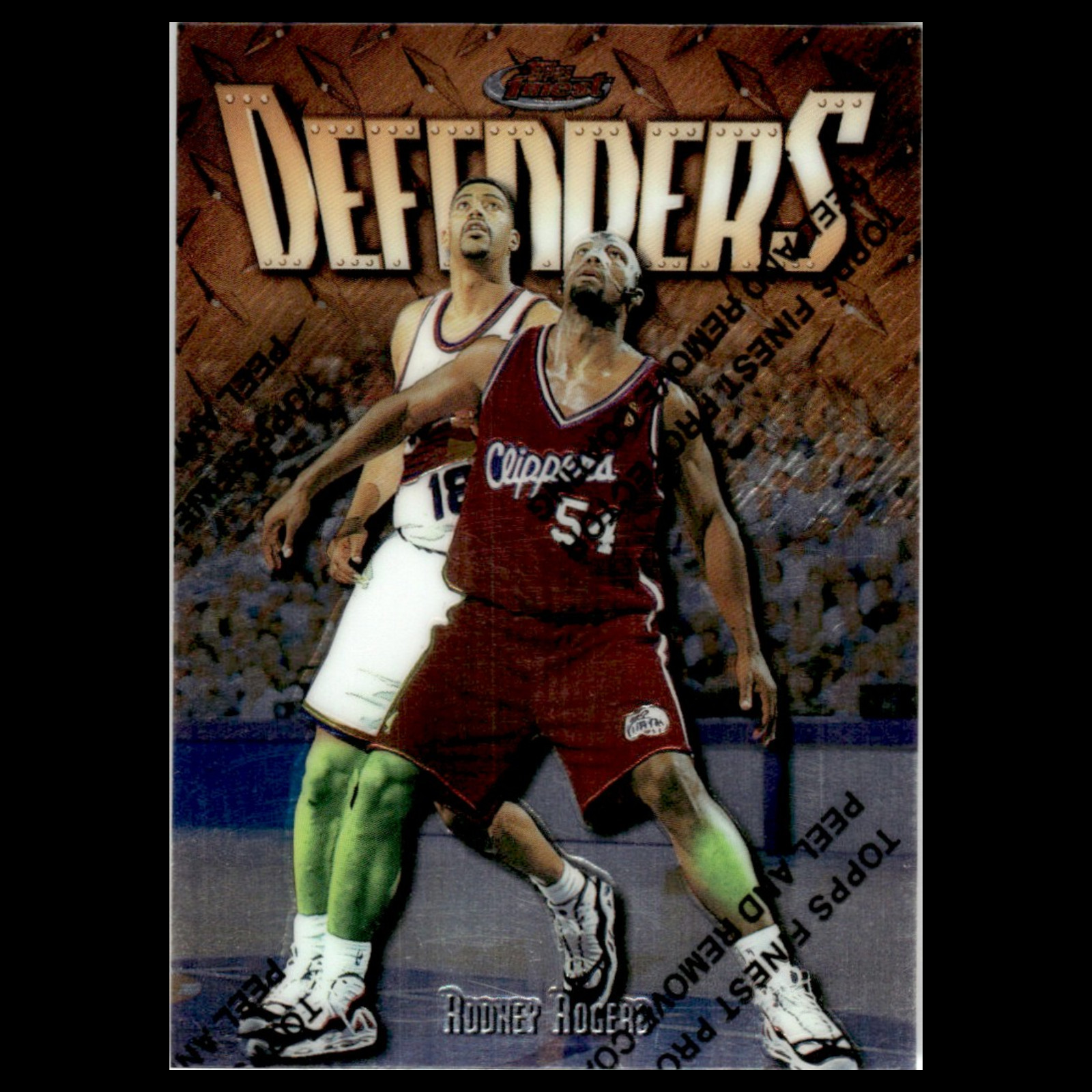 Rodney Rogers #209 1997 Topps Finest Los Angeles Clippers Basketball Card NBA NM