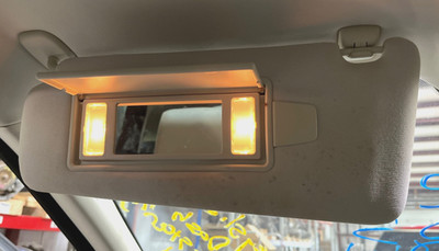 2014 Range Rover Evoque OEM Left Hand Drivers Side Sun Visor Gray 2012-2019