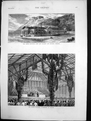 Old Smith Institute Art Gallery Museum Stirling Welsh Eisteddfod 1874 Victorian