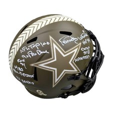 Randy White Autographed Salute To Service F/S Replica Helmet w/ Inscriptions