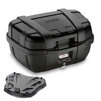 Givi Kit Bauletto TRK52BB Schwarz 52LT + Piastra BMW R 1150 R 2001-2003