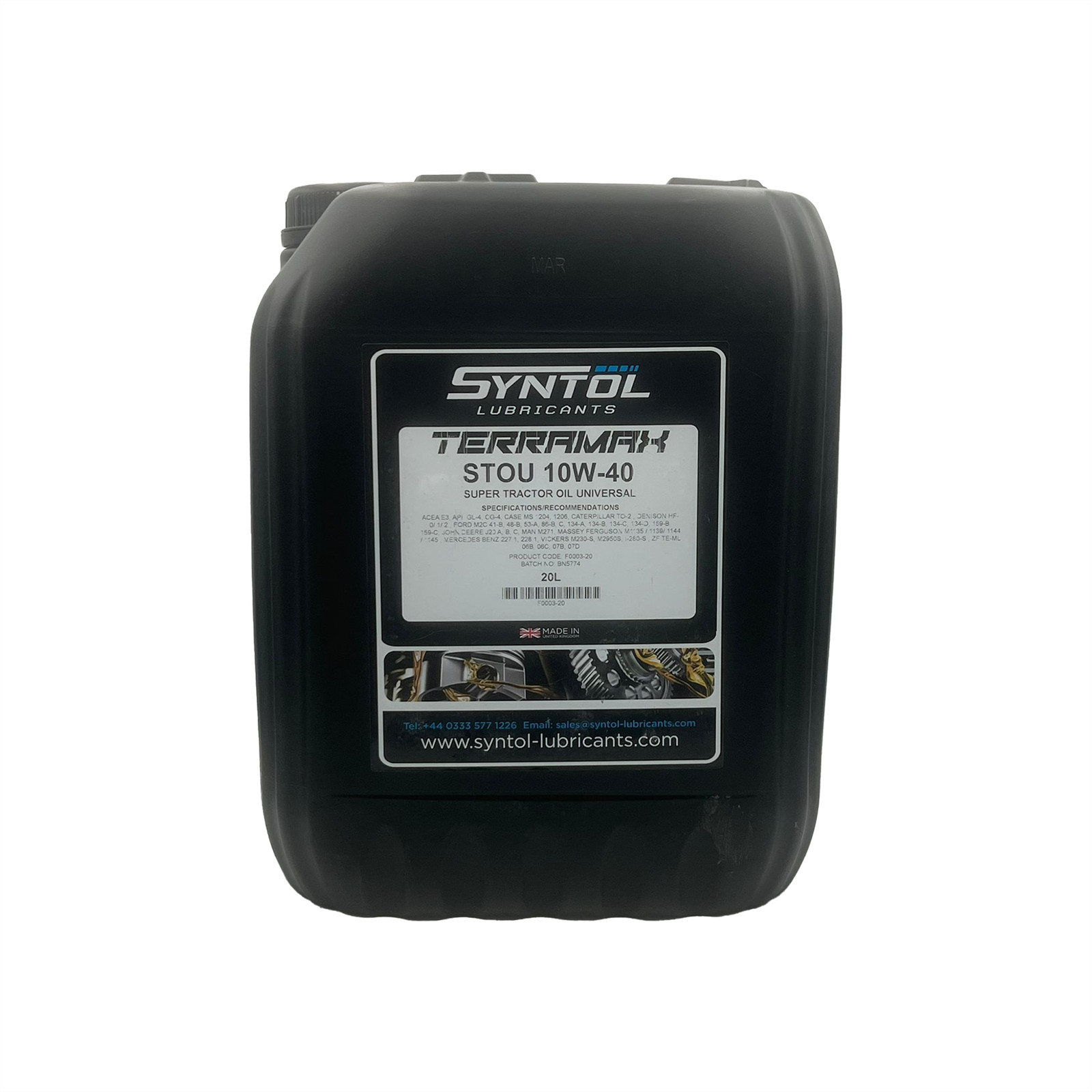 10W-40 Mineral Universal Tractor Engine Oil Acea E3 API GL-4 CG-4 20L