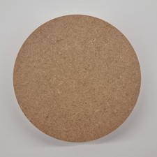 18mm Wooden MDF Circle Square Top Edge 15cm 150mm Disk Blank Craft Shape