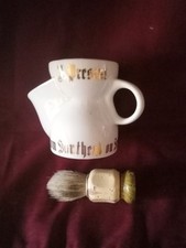Shaving Mug And Soaping Brush