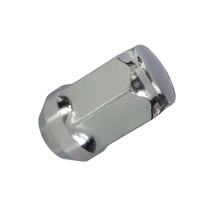 1x Lug nut M12x1.25 tapered collar closed 60° chrome for Opel, Agila A Lug Nut