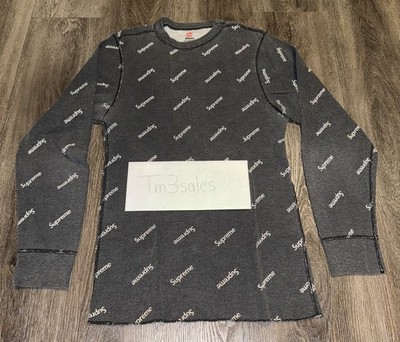 Supreme Hanes Collab Thermal Crew Long Sleeve Size Medium | eBay