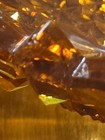 Vintage Amber Triangle Cut Glass Candy Dish — photo 7
