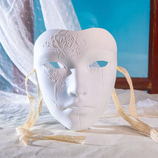 Halloween Venetian Face Mask Creepy Carnival Cosplay Costume Party Prop