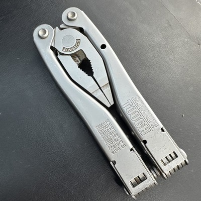Schrade Tough Tool Multi Tool Silver Stainless Steel Handles