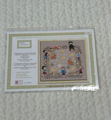 A Mon Ami Pierre Les Enfants au Printemps Cross Stitch Pattern Chart Embroidery