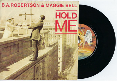 7'' - B.A. Robertson & Maggie Bell - Hold Me - Swan Song - BAM 1 #1