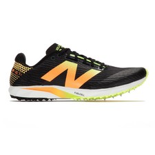 Men's New Balance FuelCell XC7 v5, Black/Bleached Lime Glo/Mango, 13 D Medium US