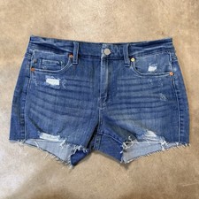 Blank NYC Shorts Womens Size 29 Blue Denim The Astor Cut Off Distressed Casual