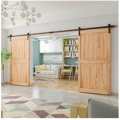 Easy Install Double Sliding Barn Door Kit - 45'' Wide Door