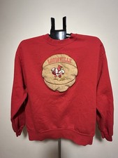 Vintage Louisville Cardinals Sweatshirt Jerzees USA Made Red Size L