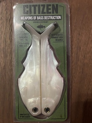 New Working Class Zero Citizen 6 OG soft swimbait_Pearl White color 2 pack