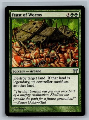 Magic MTG Champions of Kamigawa Feast of Worms #207/306 TCG CCG