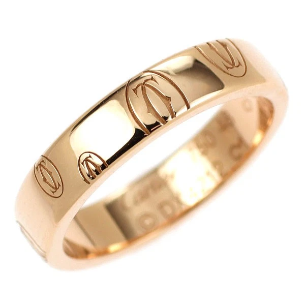 Cartier K18PG Ring Happy Birthday No. 48 - Auth free shipping from Japan- Auth S