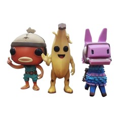 Lote de 3 Juegos Funko Pop Fortnite Loot Llama #510 Peely #566 Fishstick #568 Fuera de Caja