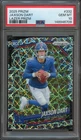 2025 Prizm Jaxson Dart Silver Lazer Prizm Rookie RC #332 PSA 10 148946709 GIANTS