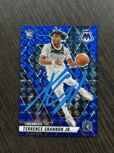 2024-25 Panini Mosaic Terrence Shannon Jr. Blue Mosaic Prizm Rookie Auto /199 RC