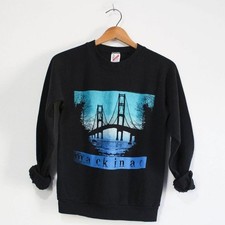Vintage Mackinac Island Michigan Sweatshirt Small