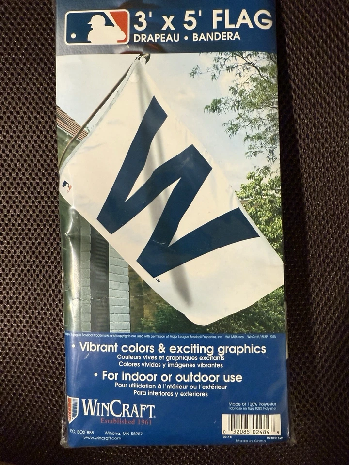 Wincraft Chicago Cubs 3’ X 5’ White "W" Flag - Image 3 of 3