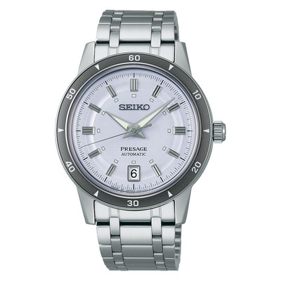 Seiko Presage 60's Style Stainless Steel 39.5 MM Automatic Watch SRPL73J1
