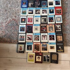 Various Artists 8-Track Lot 51 Some Good Zep Bowie Cash Billy Joel Some Meh Read