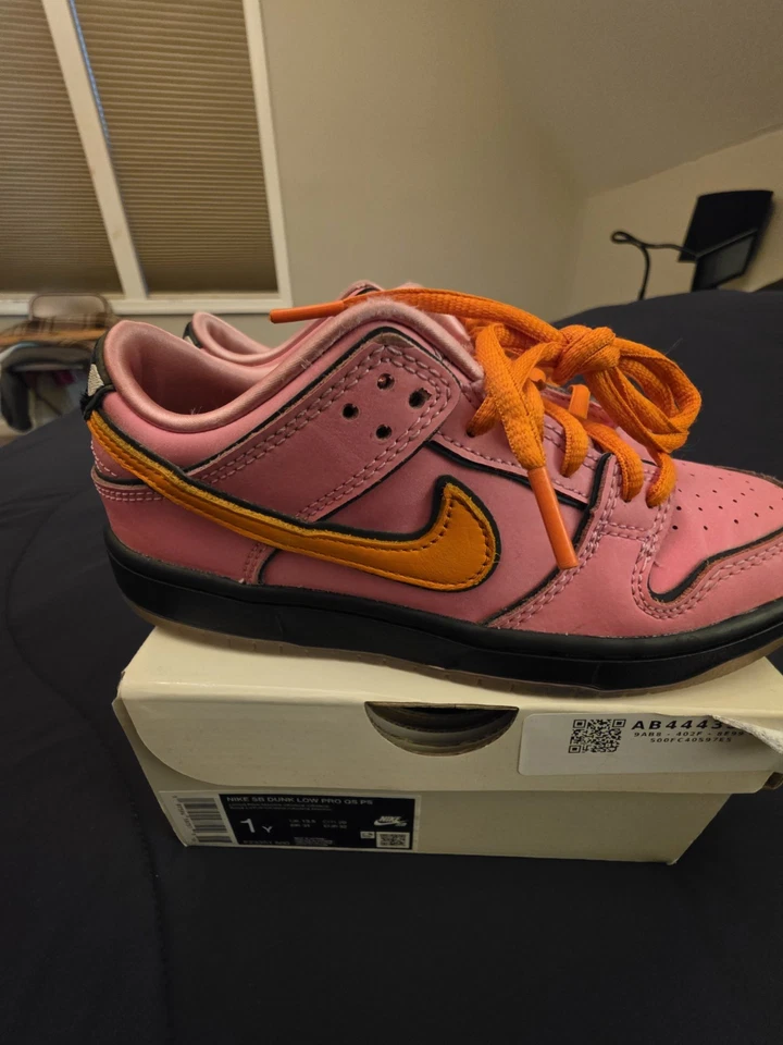 Nike SB Dunk Power Puff для девочек «Blossom» (FZ3351 600) (PS) размер 1Y - Изображение 3 из 4