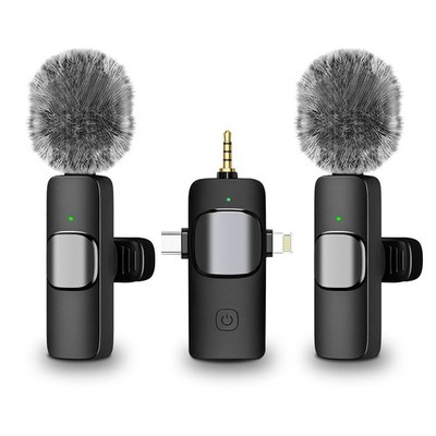 Kabelloses Mikrofon für iPhone/Android Telefon/Kamera/Laptop