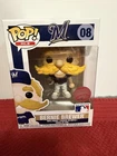 FUNKO Pop! MLB Baseball Bernie Brewer Milwaukee Brewers Mascot #08- Brand New