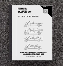 SERVICE PARTS Manual 2005 E-Z-GO ELECTRIC Golf Car SHUTTLE BELLHOP 2, 4,6 & TG5