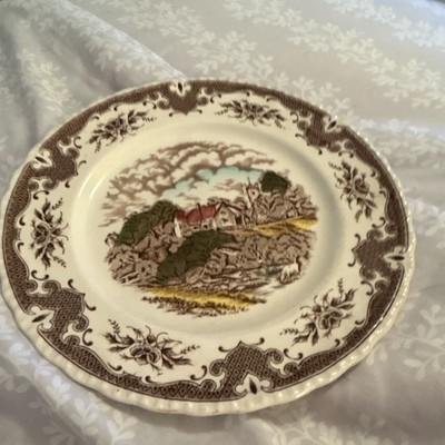 W.H. Grindley Collector Plate Staffordshire Scenes After Constable The Globe Fa 