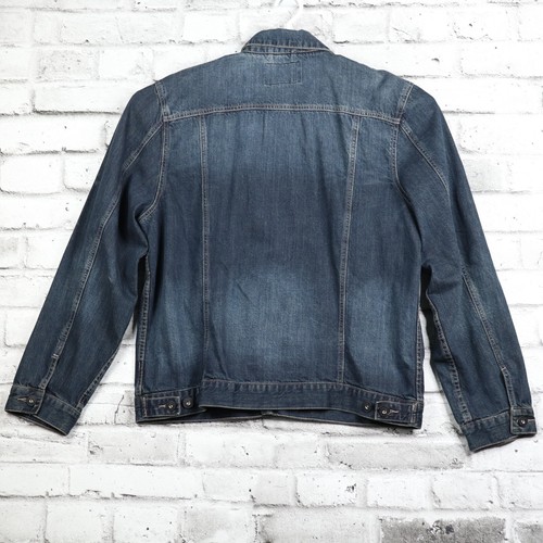 Guess Men's XXL Blue Denim Button Down Pockets Casual Regular Fit Jacket - Picture 9 of 14