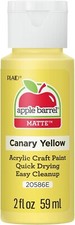 Apple Barrel Acrylic Paint in Assorted Colors 2-Ounce , 20586 Canary Yellow
