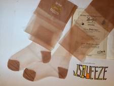15 PAIR Matching SPUN GOLD 8 1/2 X 32 15 Denier Nylon Stockings VINTAGE 1950 RHT