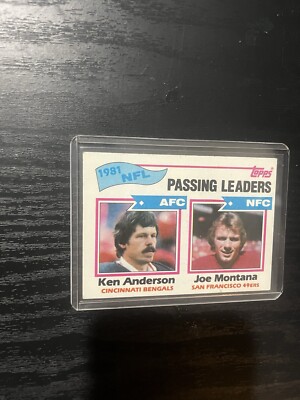 1982 Topps - Passing Leaders #257 Joe Montana, Ken Anderson