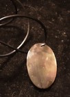 Abalone Shell 1.5" oval Drop on cord Necklace/Pendant — photo 2