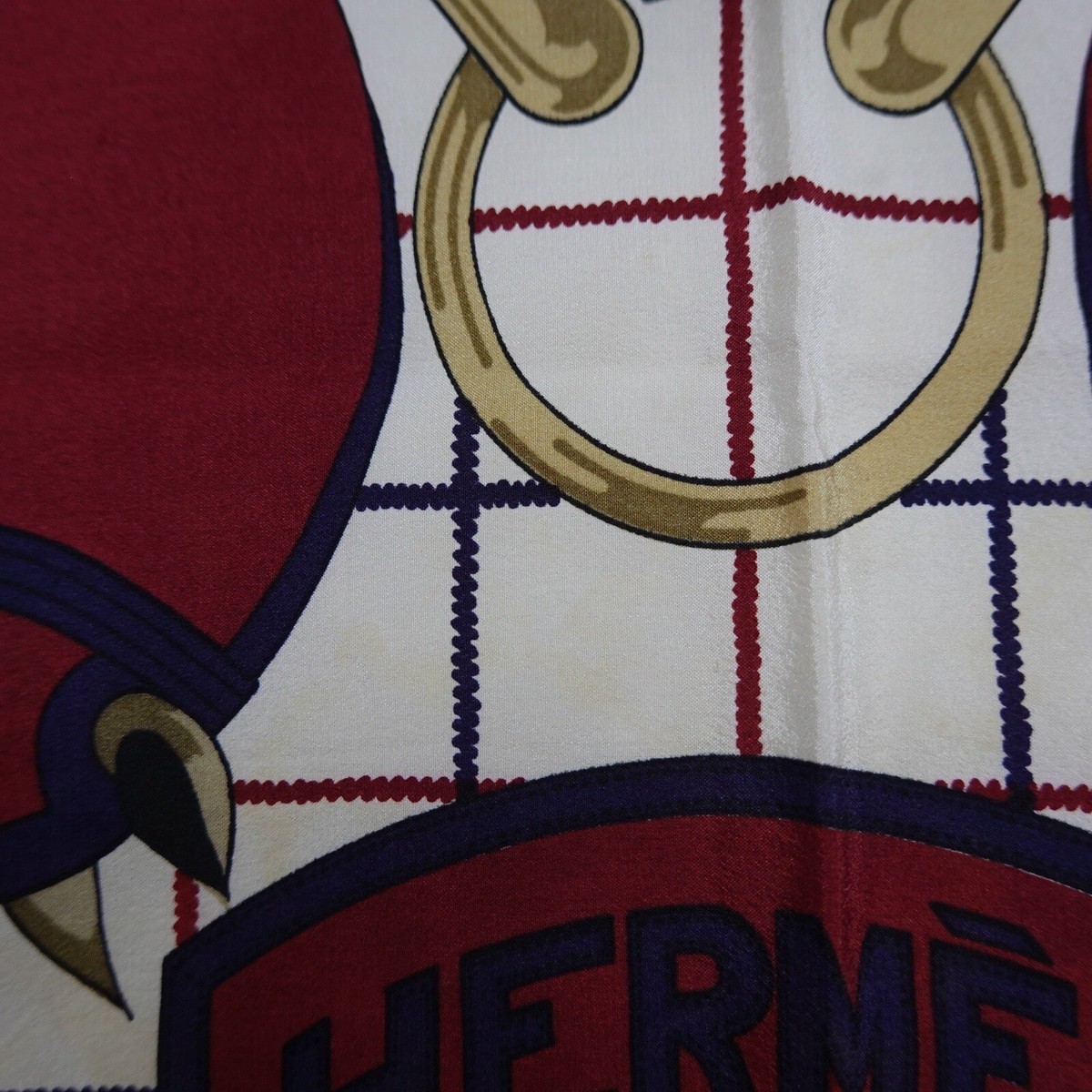 L406 Hermes Paris Sellier by Henri d' Origny Silk Scarf Scarves 29