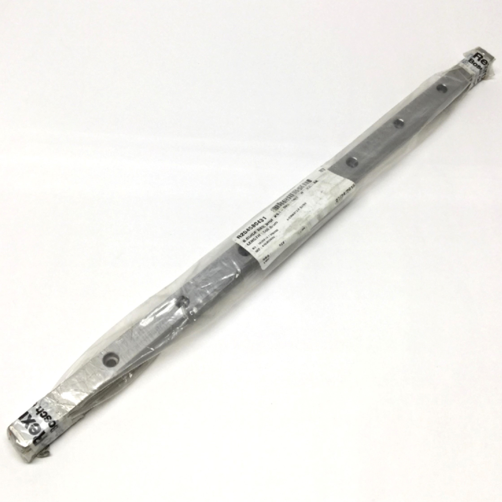 Bosch Rexroth R204580431 Stainless Steel Ball Guide Rail, 20mm Wide, 500mm Long